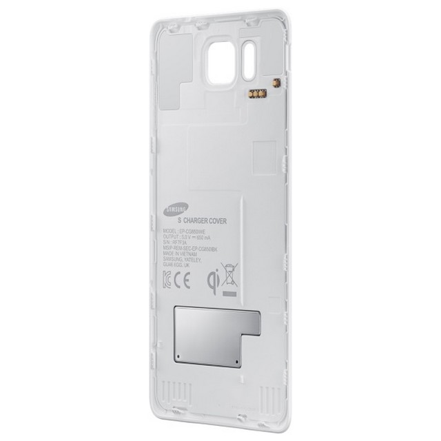 SAMSUNG WIRELESS S CHARGER BACK COVER ORIGINALE GALAXY ALPHA G850 WHITE